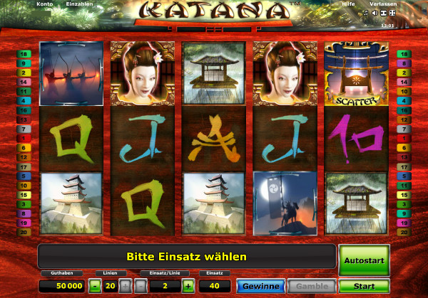 Katana - Novoline Spielautomat