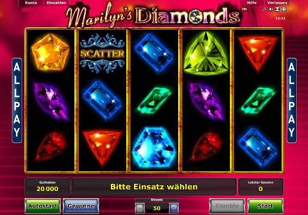 Marilyn's Diamonds - Novoline Spielautomat