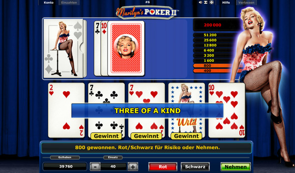 Marilyn's Poker 2 - Kartenrisiko