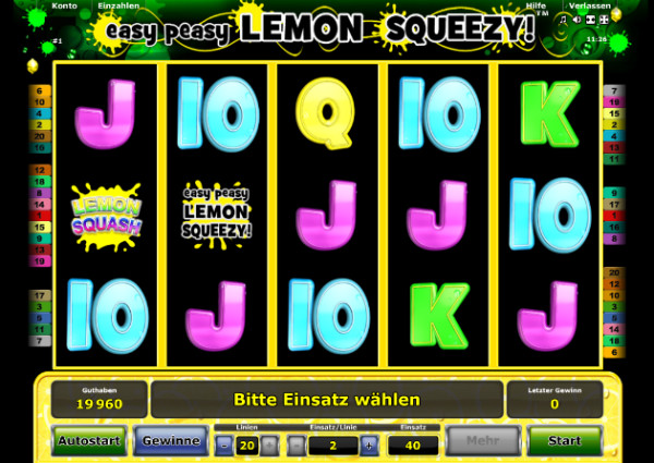 Easy Peasy Lemon Squeezy - Novoline Spielautomat