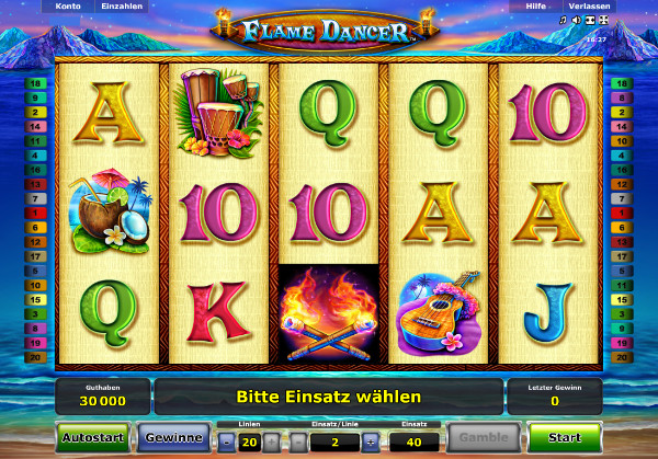 Flame Dancer - Novoline Spielautomat