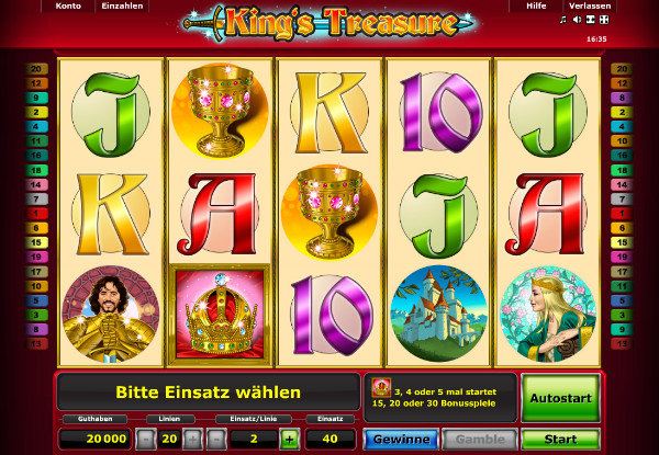 King's Treasure - Novomatic Spiele